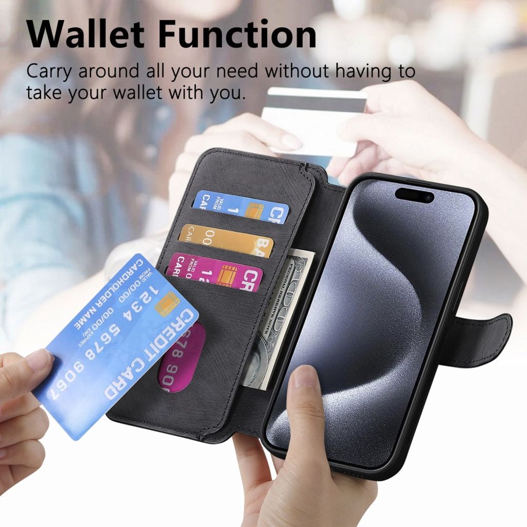 CASENEO iPhone 12 Pro Max Etui med Stativ - Sort