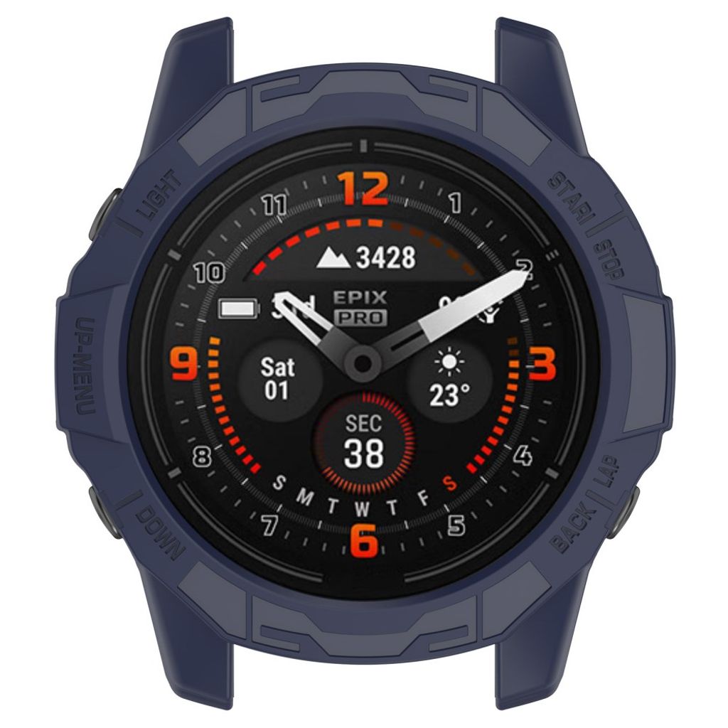 Garmin Fenix 7X Pro etc. 51mm Frame Watch Case - Midnight Blue