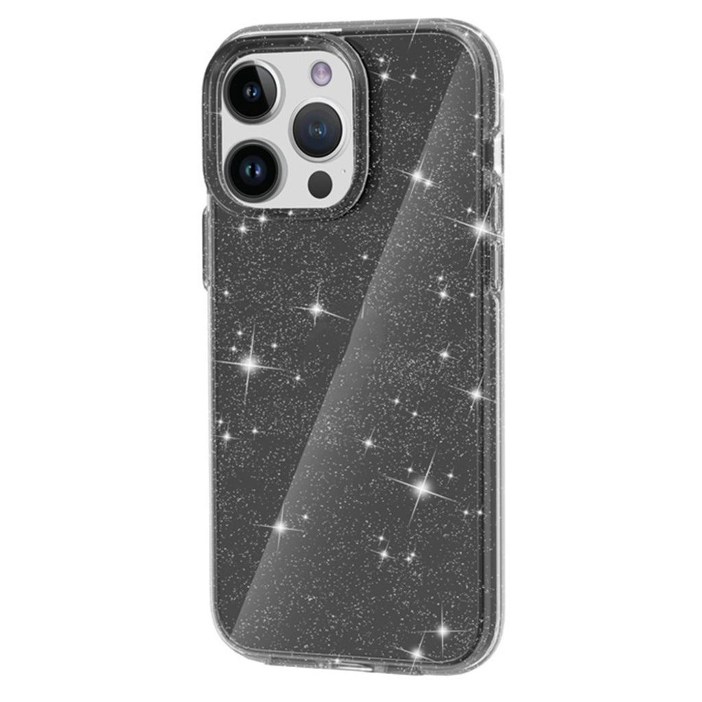 AMORUS iPhone 12 Pro Max Cover Glitter - Sort