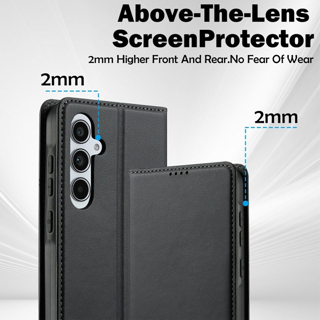 LC.IMEEKE Samsung Galaxy S25 FE Plånboksfodral - Svart