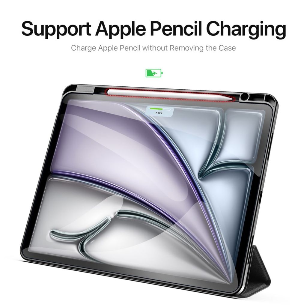 Dux Ducis iPad Air 13" 2026/2025/2027 Flip cover med holder til styluspen - Sort