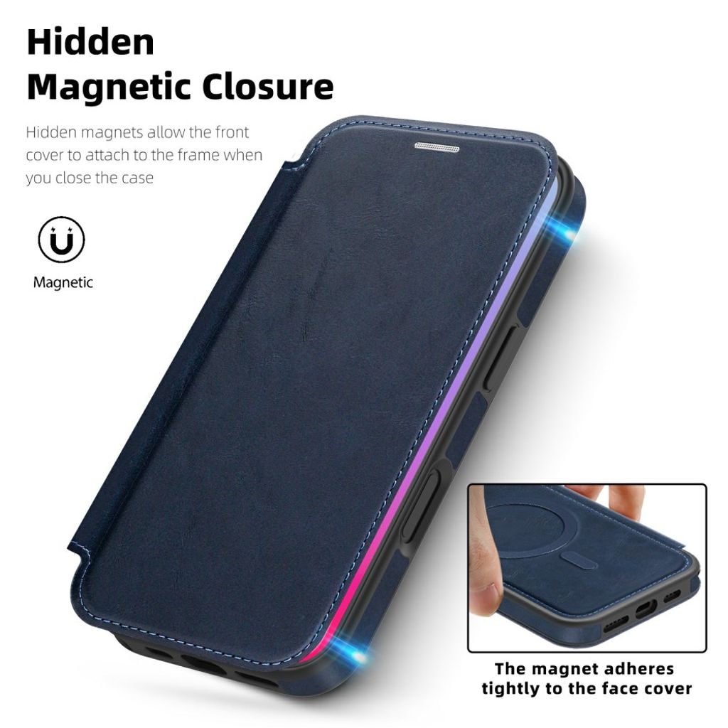iPhone 17 MagSafe Cover with Card Slots - Blue