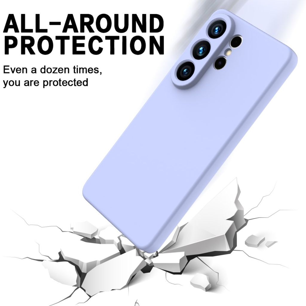 Samsung Galaxy S26 Ultra Skal i Silikon med Handgrepp - Lila