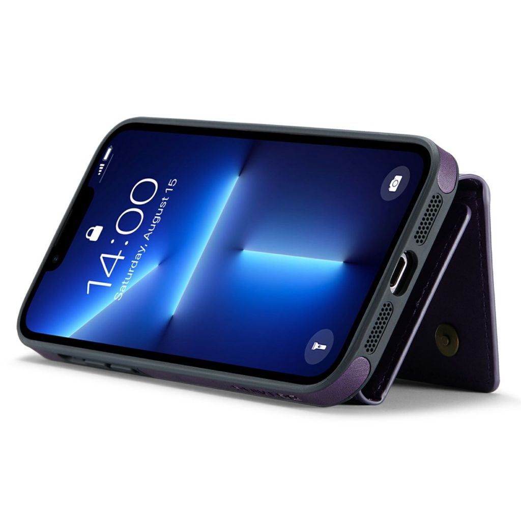 DG.MING iPhone 12 Pro Max Cover med Pung - Lilla