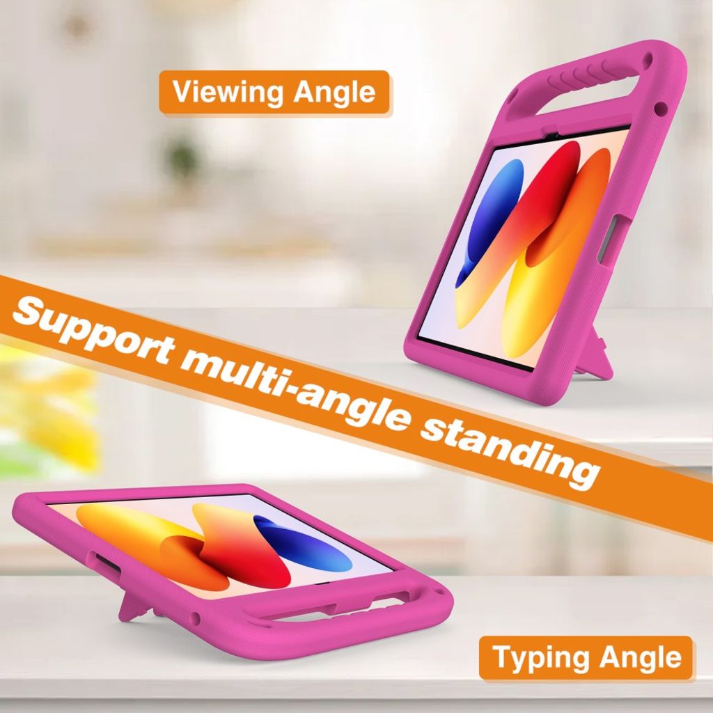 Xiaomi Redmi Pad 2 Pro Deksel Håndtak Stativ - Rose