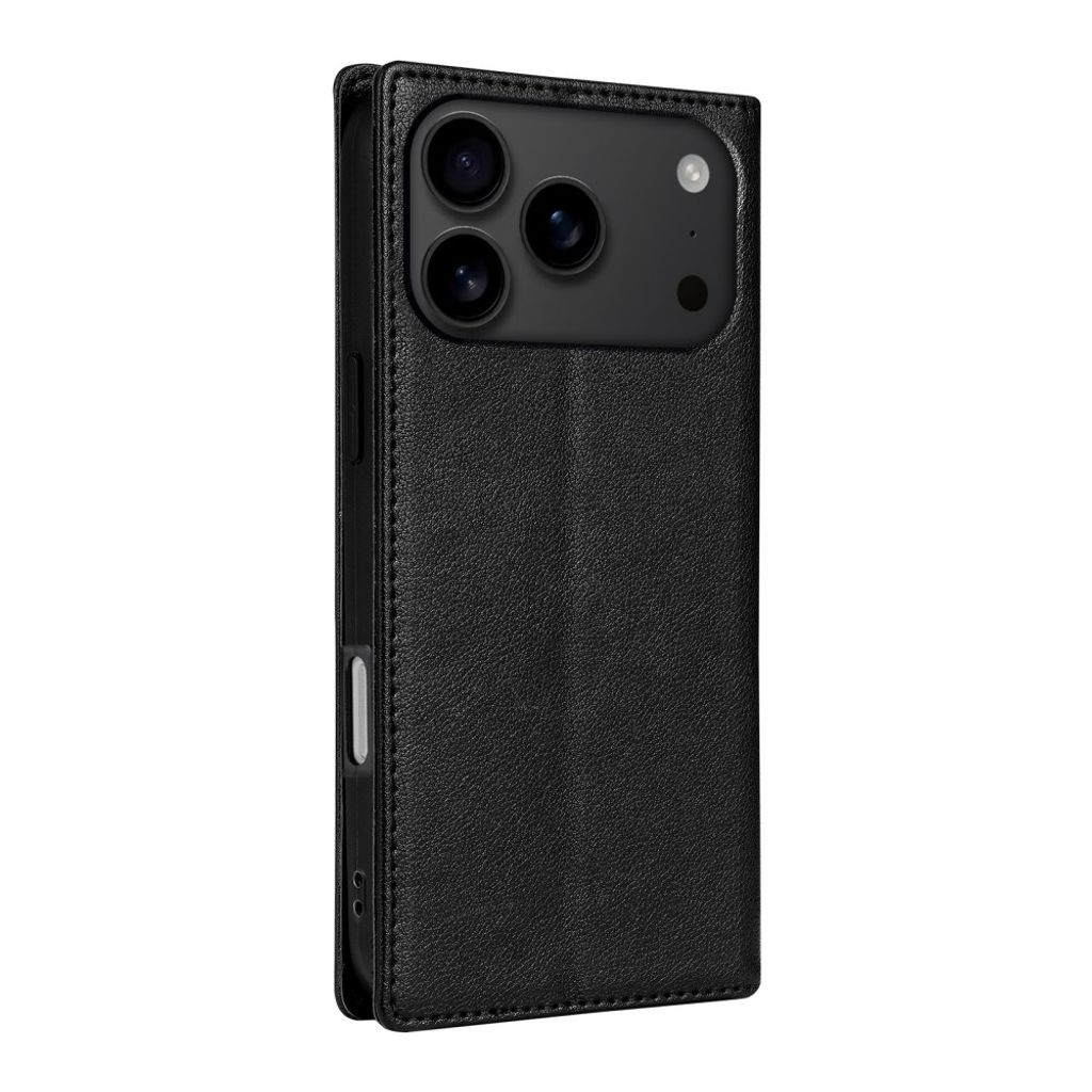 iPhone 18 Pro/17 Pro Lommeboketui med stativ - Svart