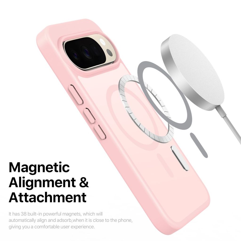 DUX DUCIS Google Pixel 11/11 Pro/10/10 Pro/9/9 Pro MagSafe Skal - Ljusrosa