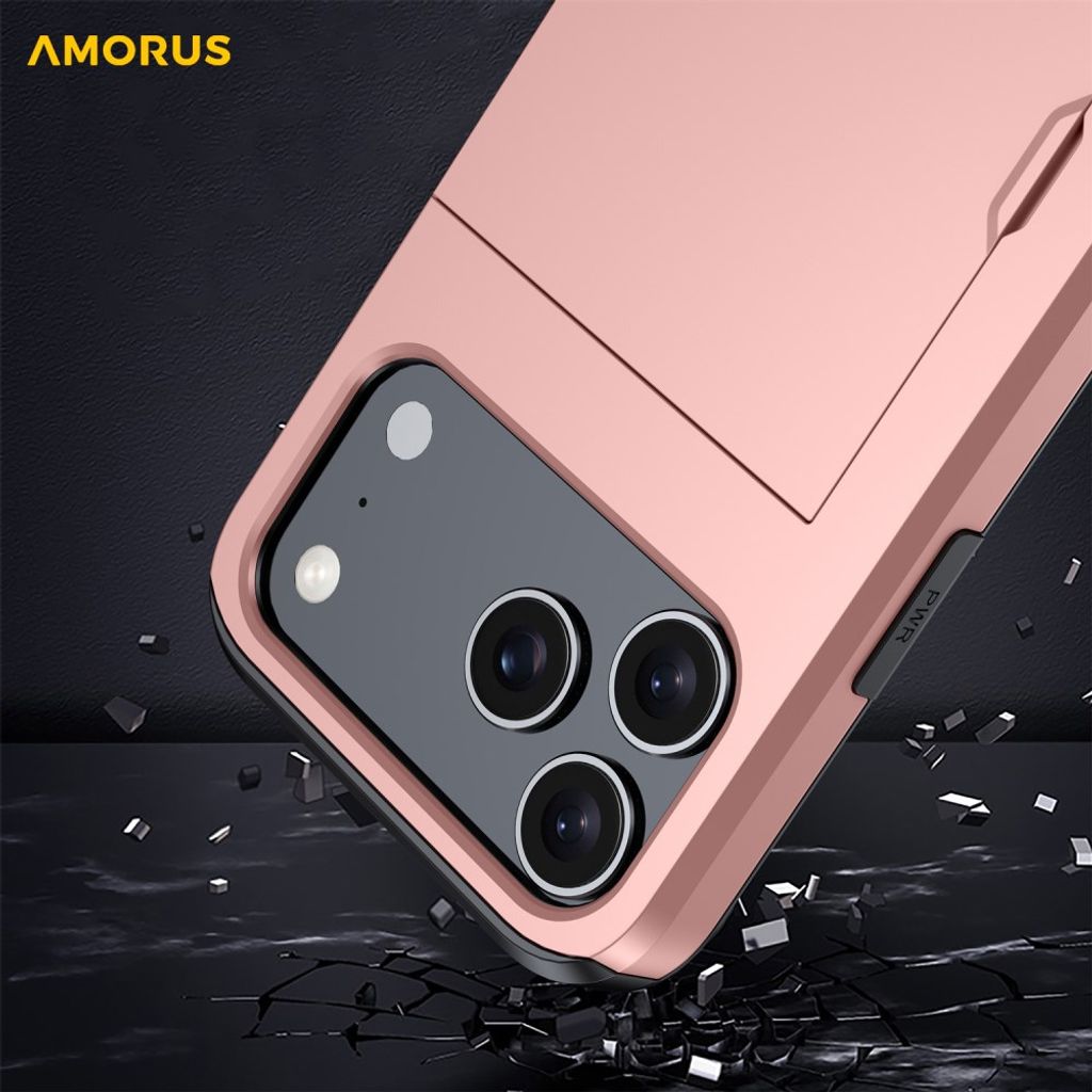 iPhone 18 Pro/17 Pro Kuori korttitaskulla - Tummansininen