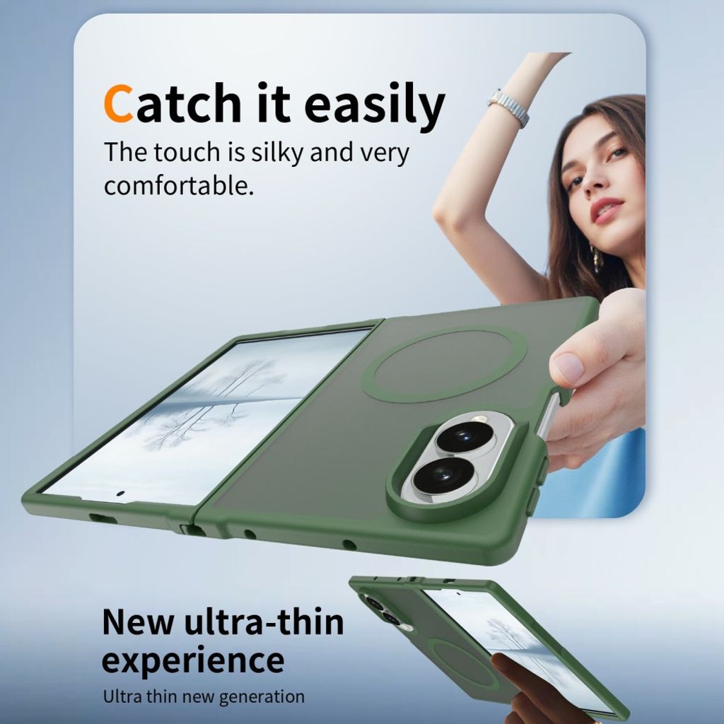 Samsung Galaxy Z Fold8 MagSafe cover med akrylbagside - Grøn