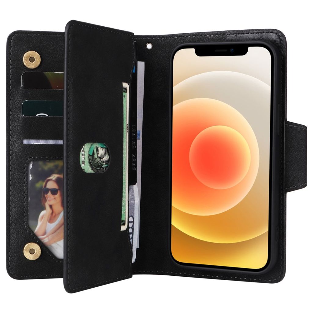 iPhone 12 Mini Cover with Stand - Black