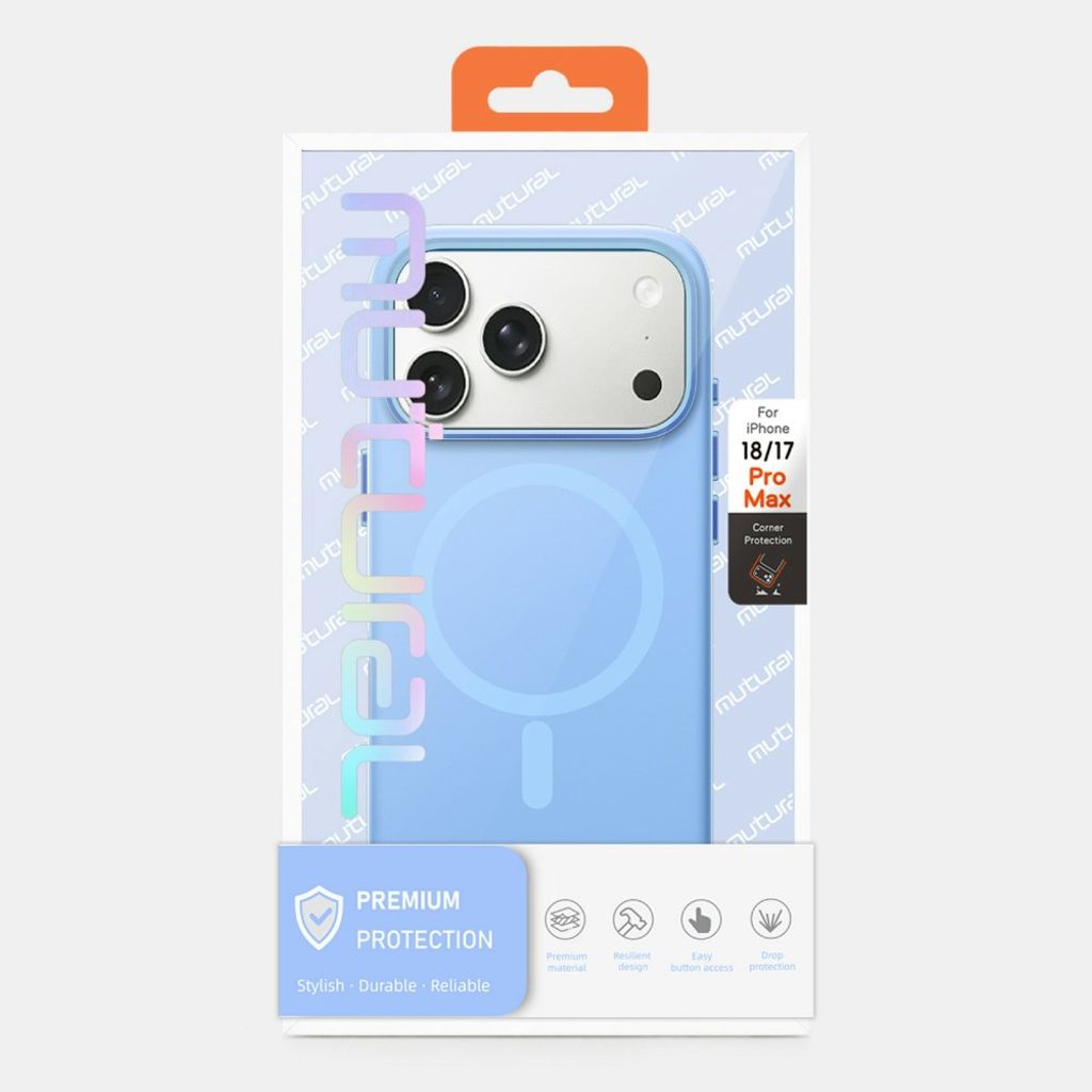 MUTURAL iPhone 18 Pro Max/17 Pro Max MagSafe kuori silikonista - Valkoinen