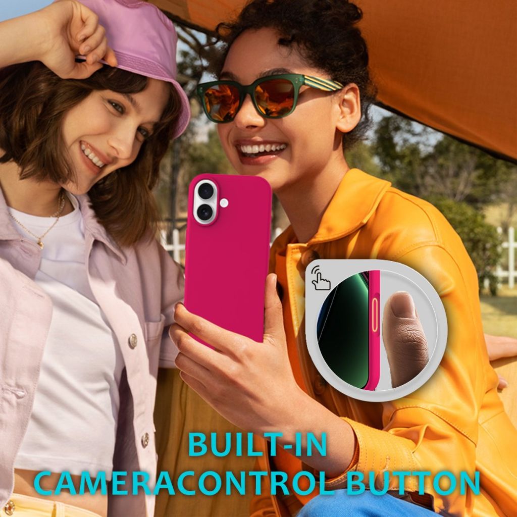 iPhone 17 Silicone Phone Case - Hot pink