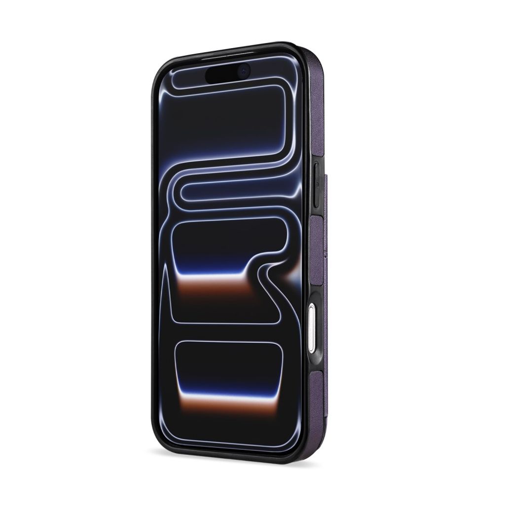 N.BEKUS iPhone 18 Pro/17 Pro Lompakkokuori RFID-suojauksella - Violetti