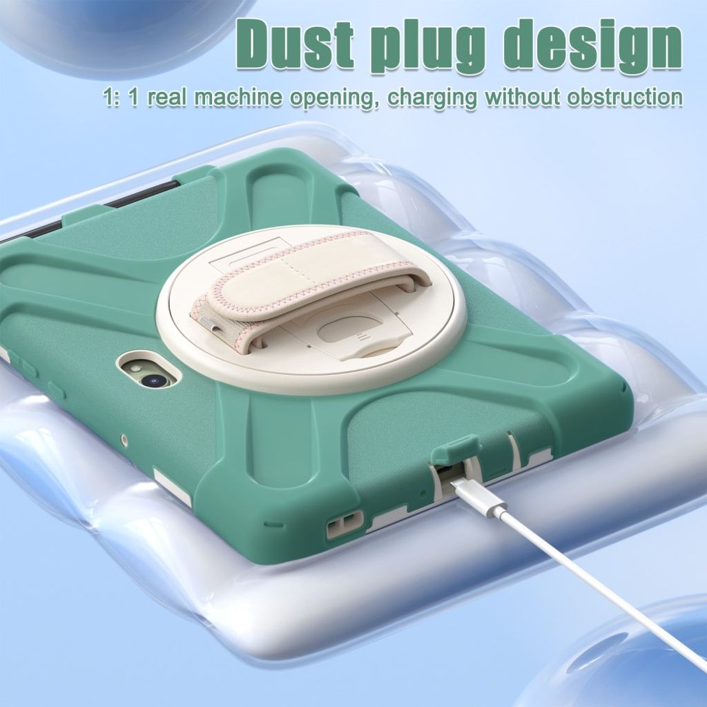 Samsung Galaxy Tab Active5 Pro/Pro/Active4 Pro Hybrid Deksel med Stativ – Smaragdgrønn