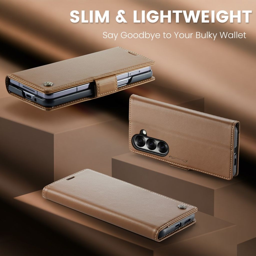 CASEME Samsung Galaxy Z Fold7 5G Fodral med RFID-blockering - Brun