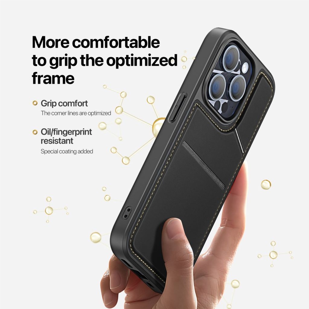 DUX DUCIS iPhone 14 Pro Max Magnetic Wallet Case - Black