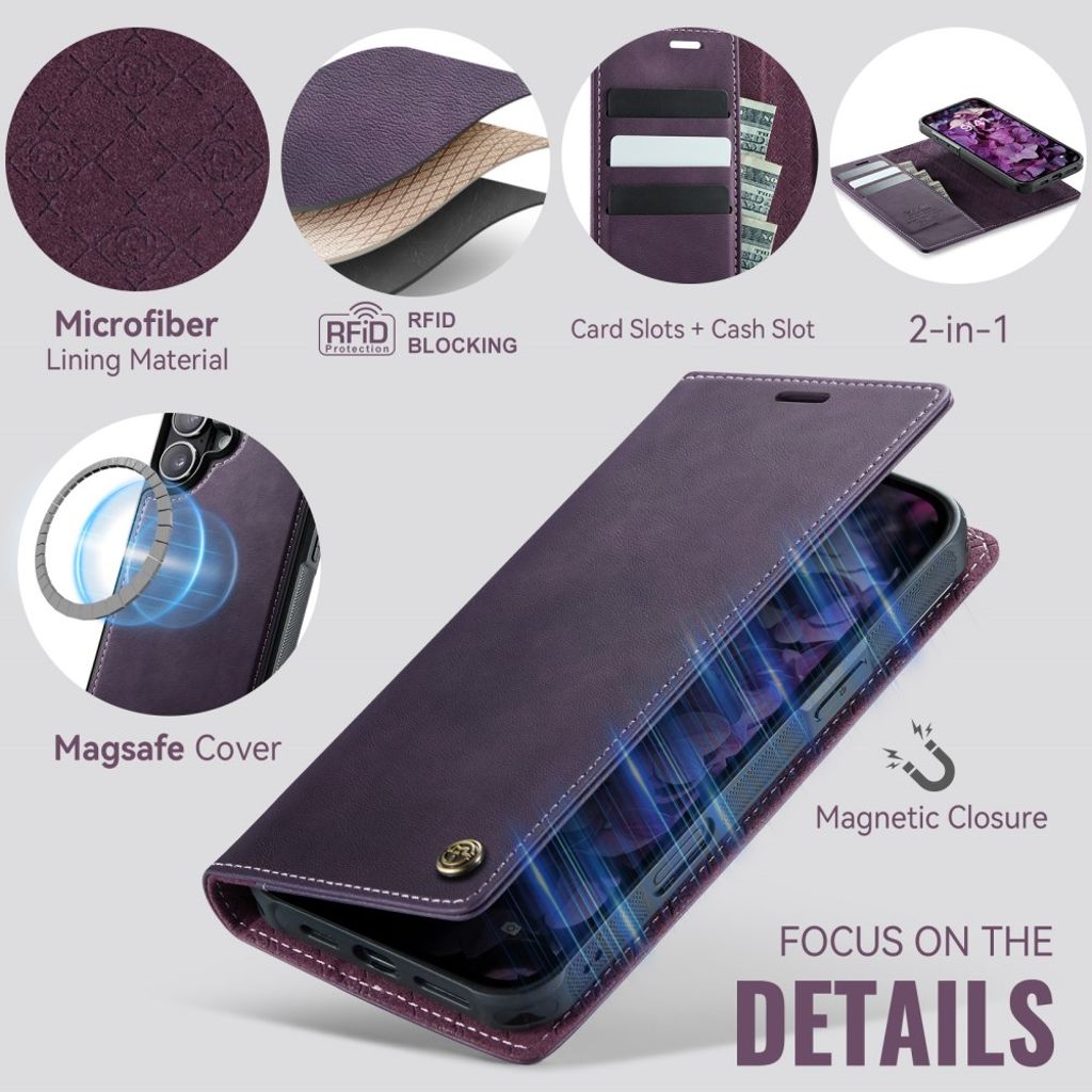 CASEME iPhone 17 Fodral med MagSafe - Lila