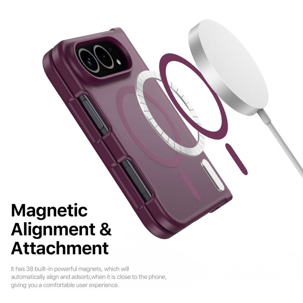 DUX DUCIS iPhone Fold MagSafe-kompatibel Deksel – Mørk lilla