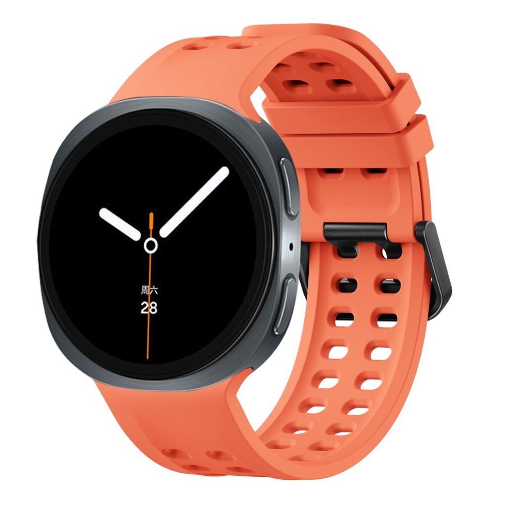 Samsung Galaxy Watch9/8/8 Classic silikon klokkerem med dobbel spenne - Sapphire