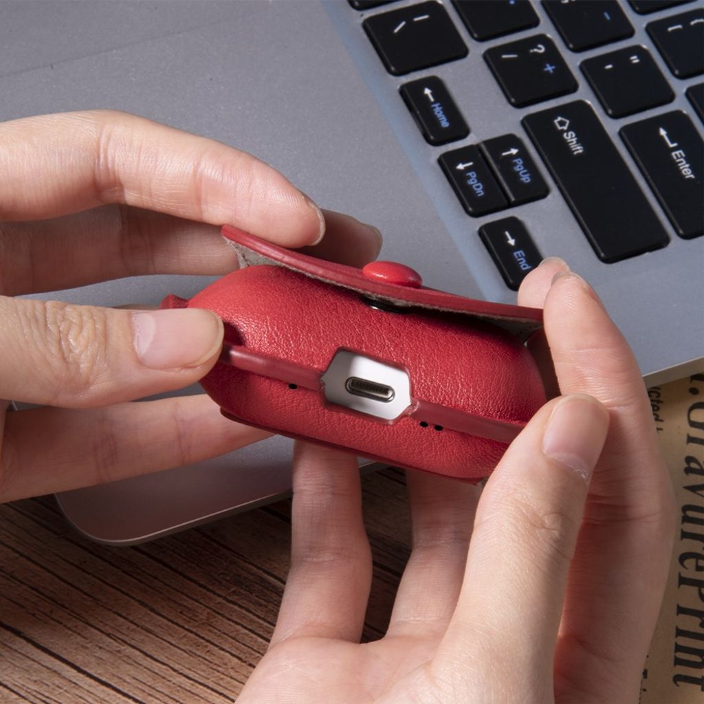 Apple AirPods Pro 3 Cover i PU-læder - Sort