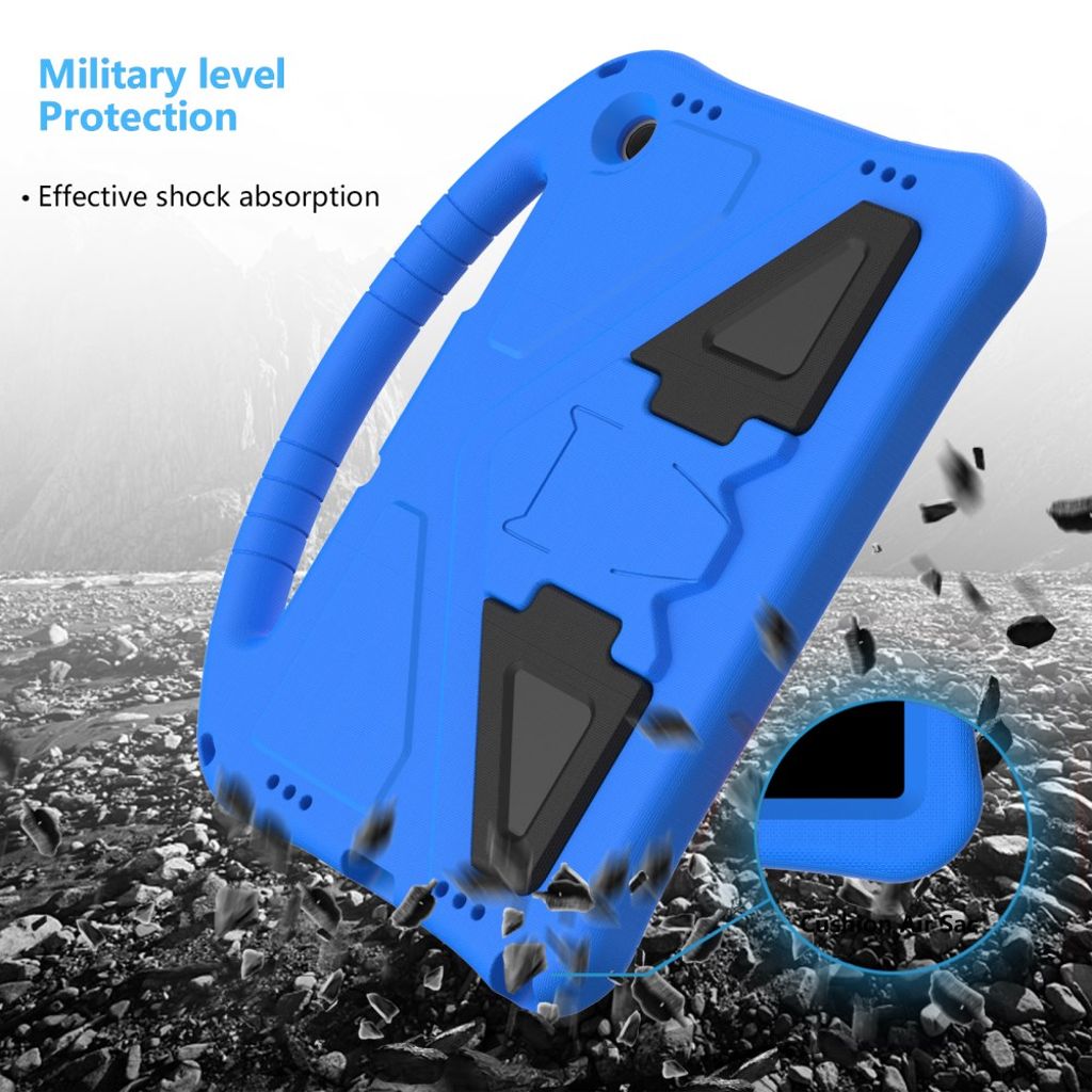 Samsung Galaxy Tab A11 Plus / A9 Plus Skal med handgrepp - Blå