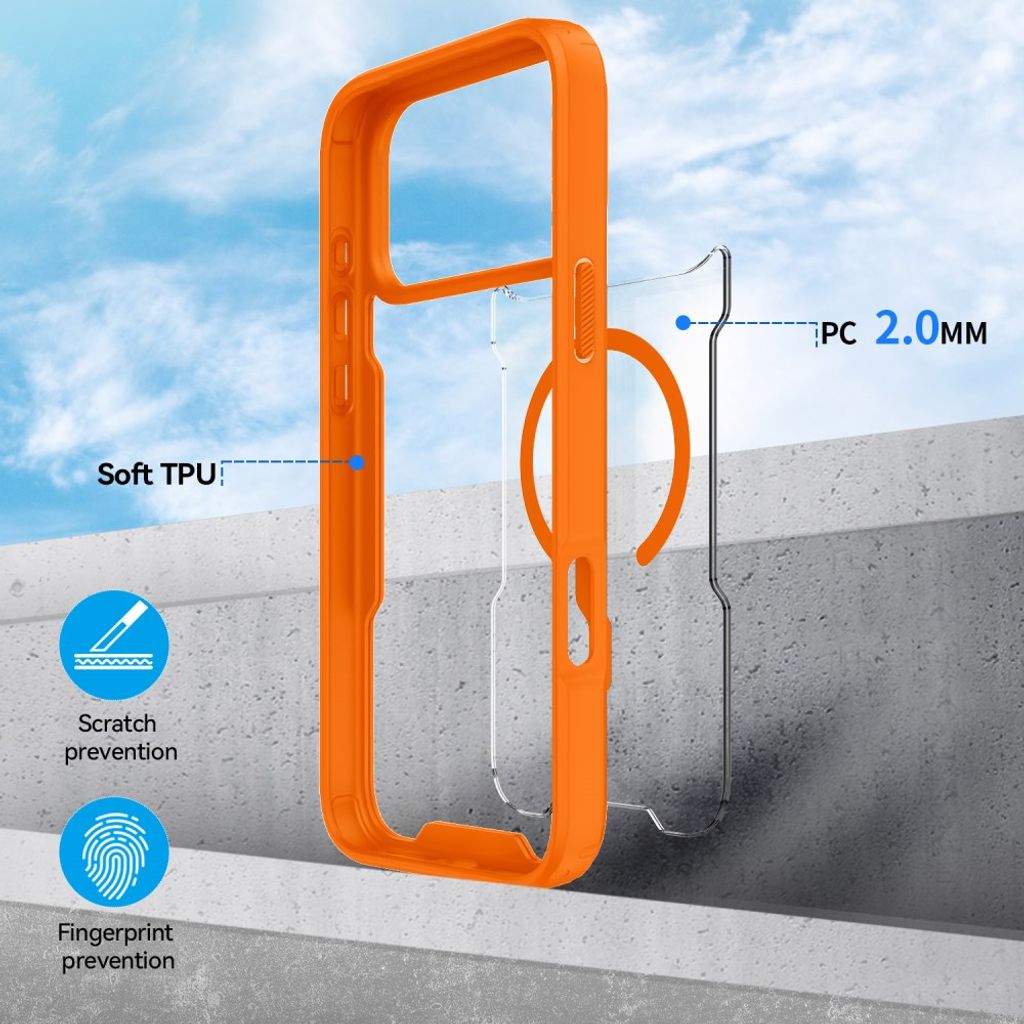 iPhone 18 Pro Max/17 Pro Max MagSafe Skal - Orange
