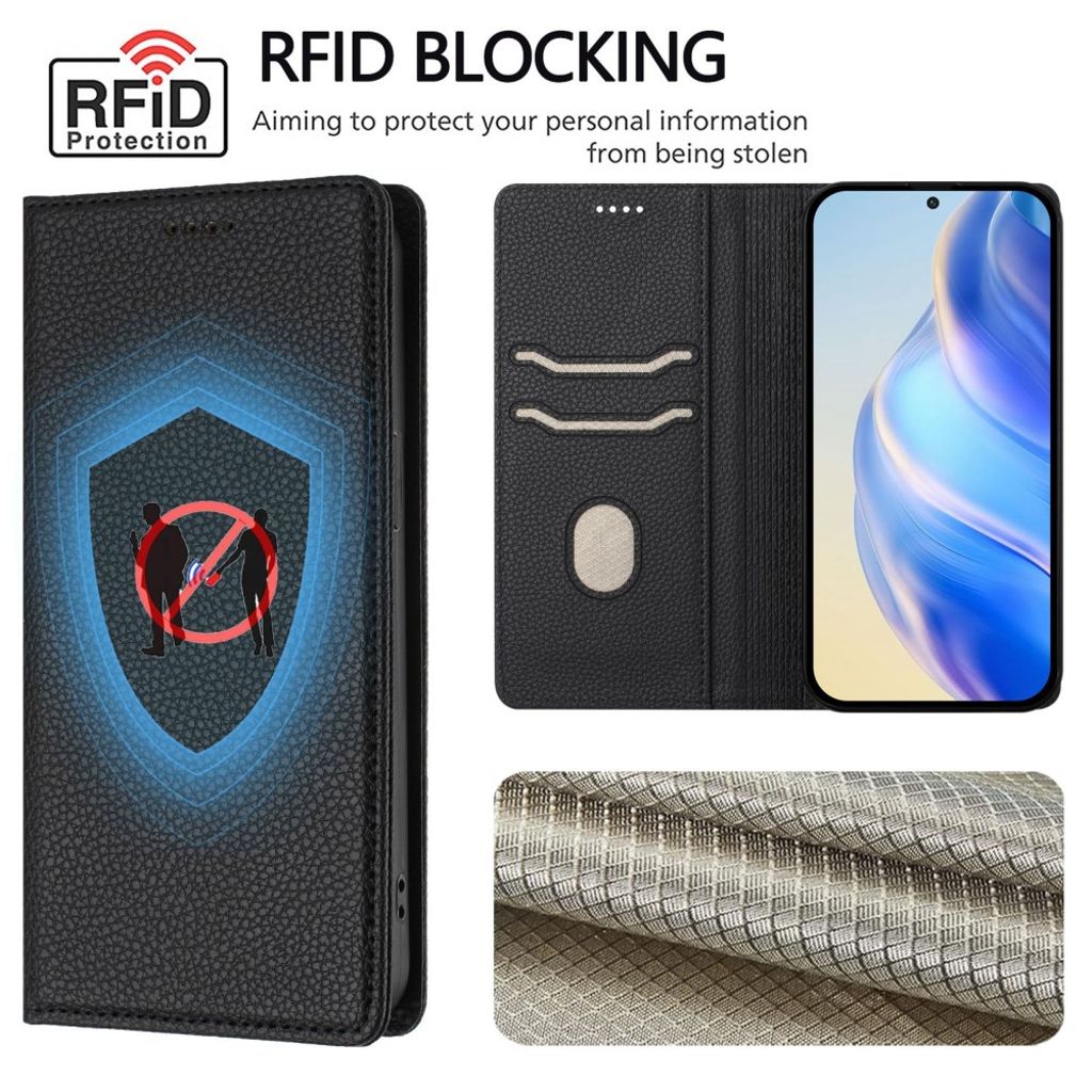 Nothing Phone (3) 5G Wallet Cover RFID Blocking - Black