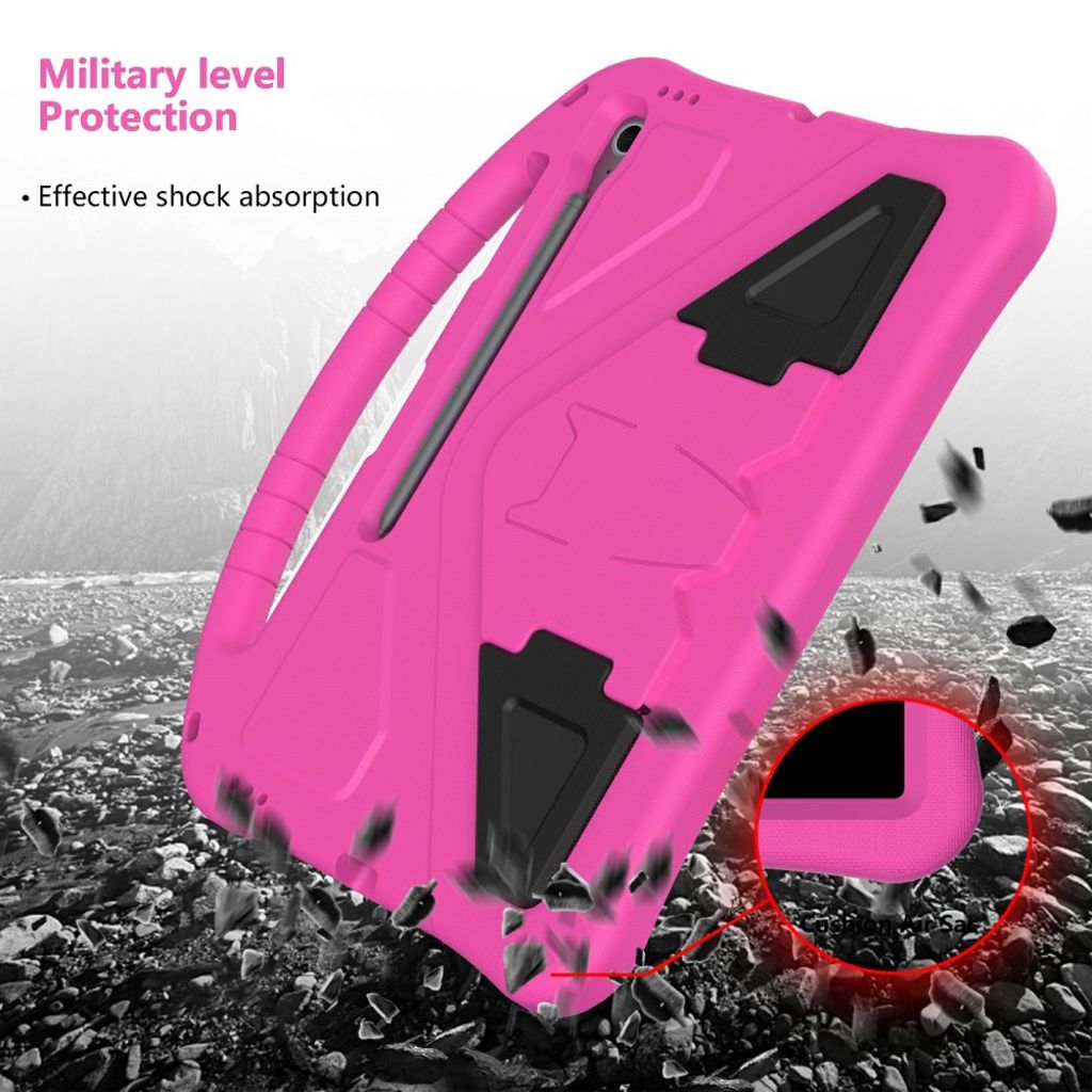 Samsung Galaxy Tab S10 FE Plus Case with Handle stand - Rose