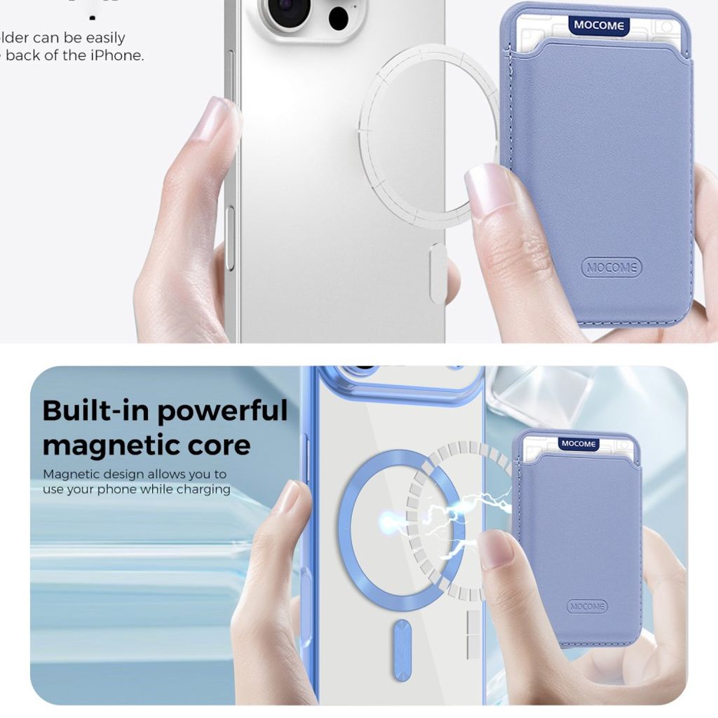 iPhone Air MagSafe lompakkokuori irrotettavalla kortin haltijalla - Sininen