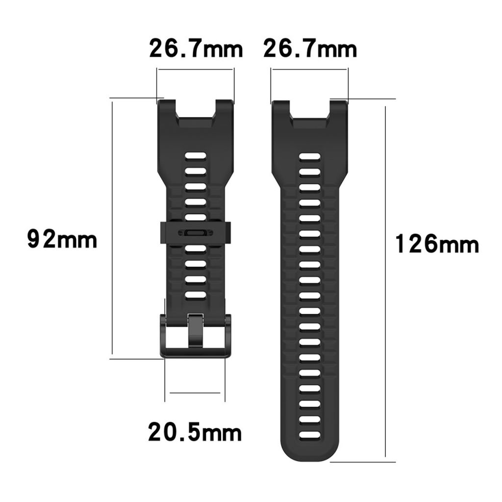 Huami Amazfit T-Rex/T-Rex Pro Klockarmband i Silikon - Svart
