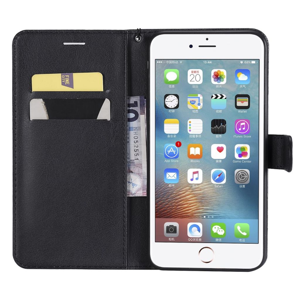 iPhone 7 Plus / 8 Plus Kotelo Korttipaikka - Musta
