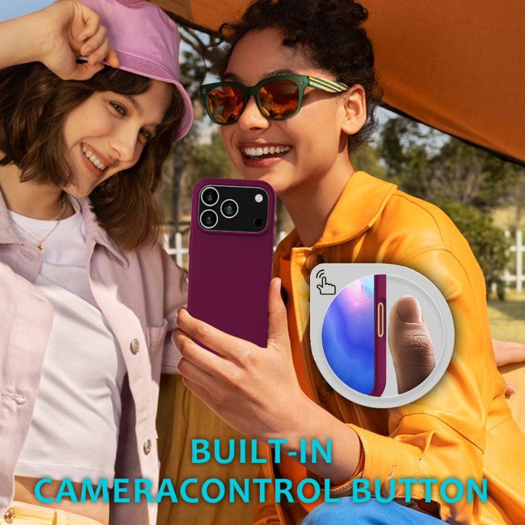 iPhone 17 Pro Silicone Phone Case - Wine Red