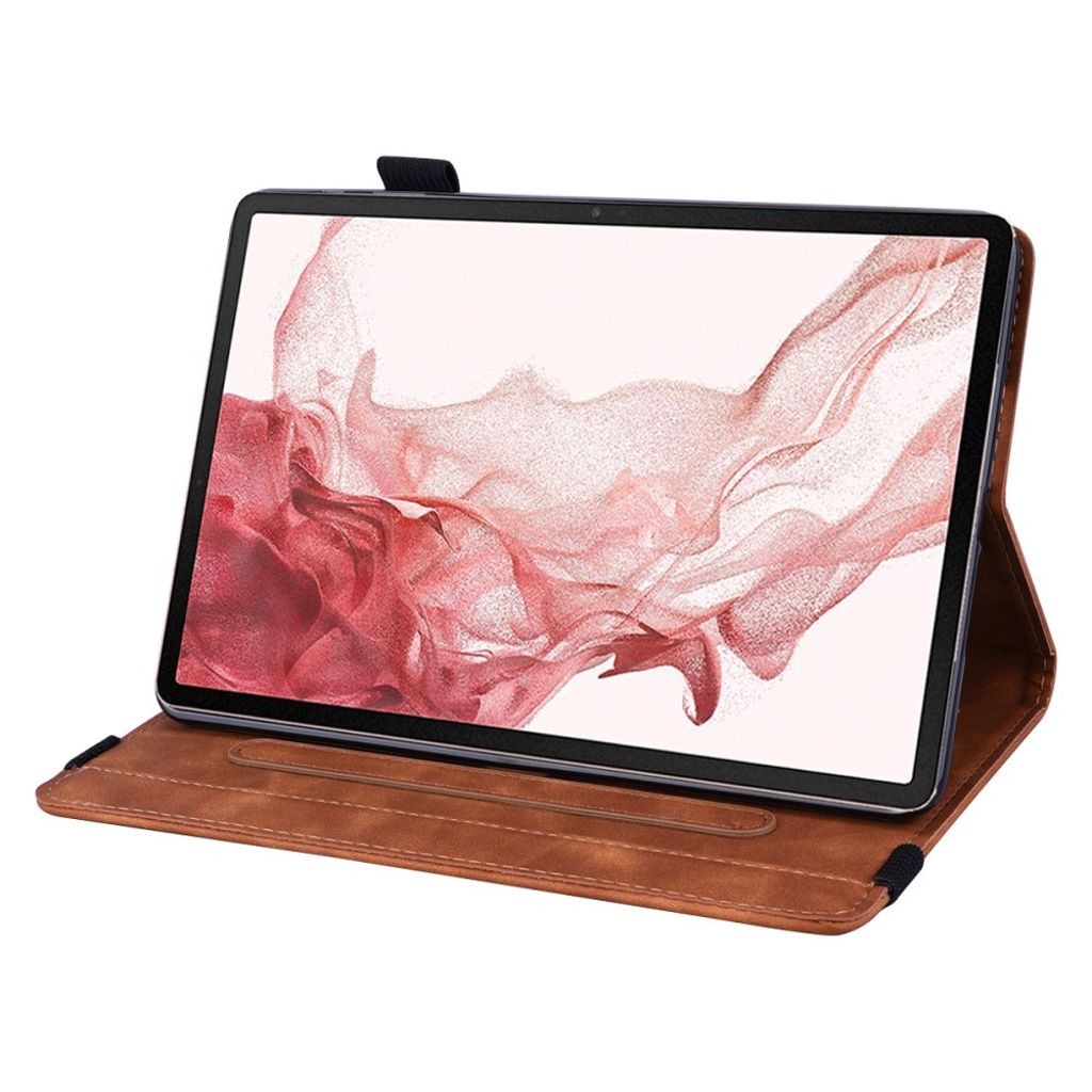 Samsung Galaxy Tab S11 Ultra jne. Kotelo, printillä - Ruskea