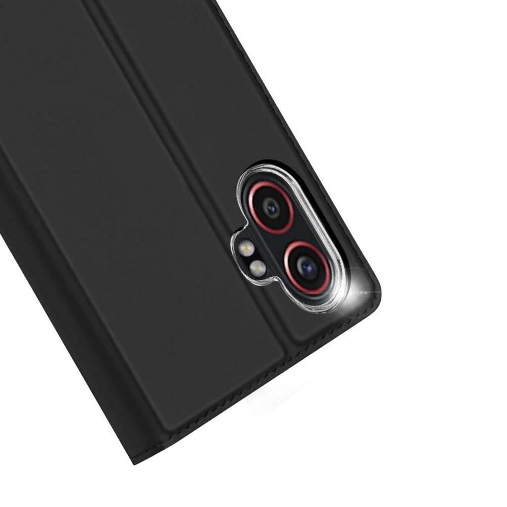 DUX DUCIS mobiletui med kortholder for Samsung Galaxy XCover7 Pro – Svart