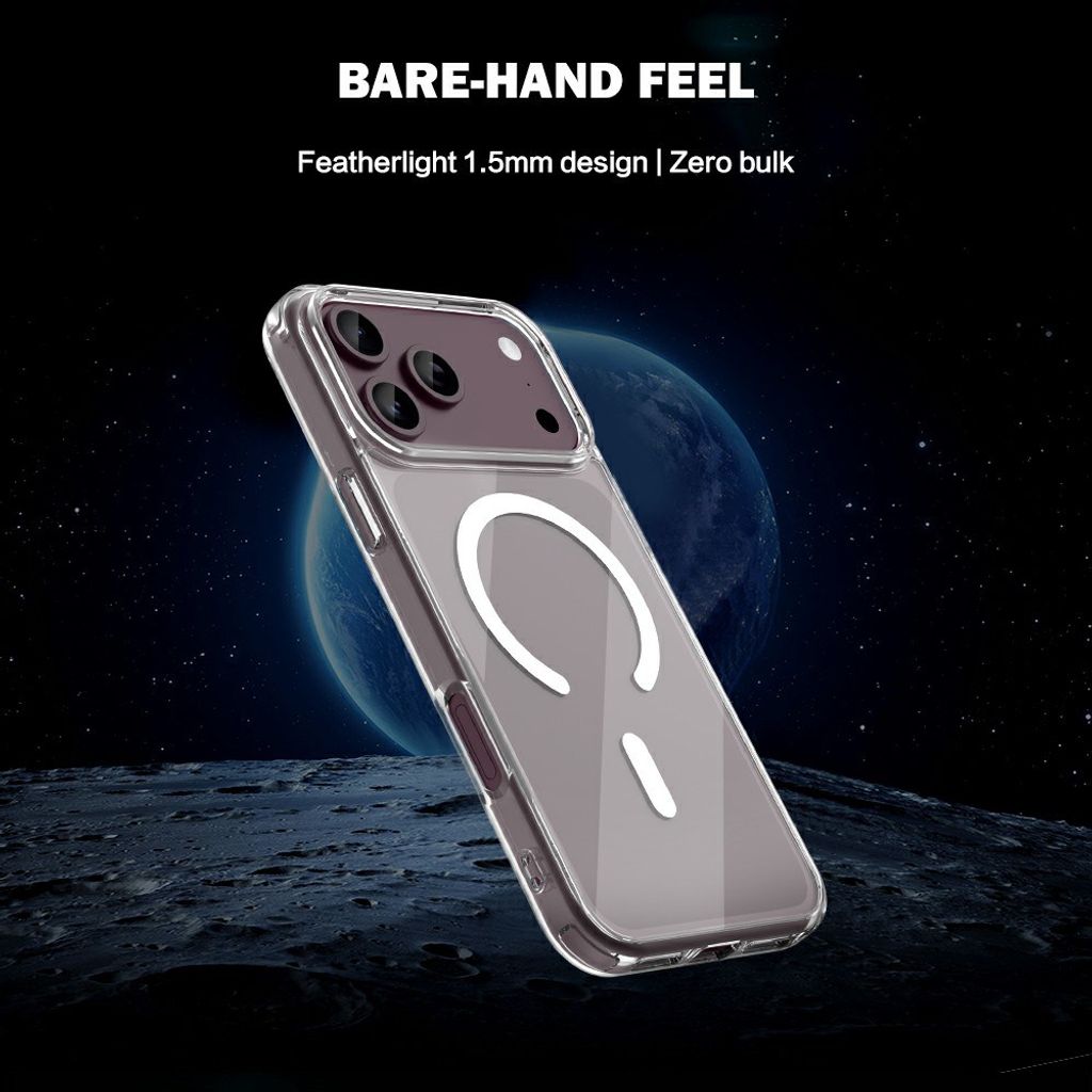 LEREACH iPhone 18 Pro Max/17 Pro Max MagSafe-yhteensopiva kuori - läpinäkyvä