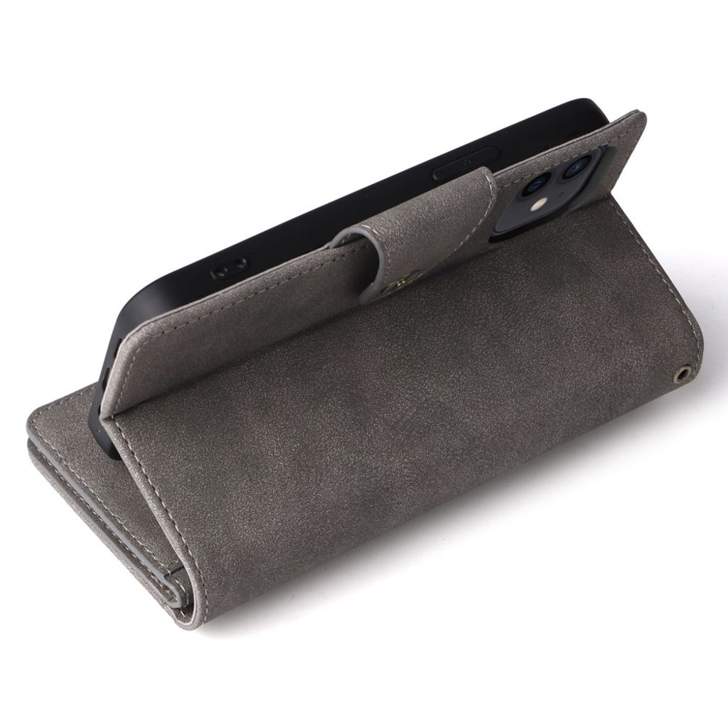 iPhone 12 Mini Cover with Stand - Grey