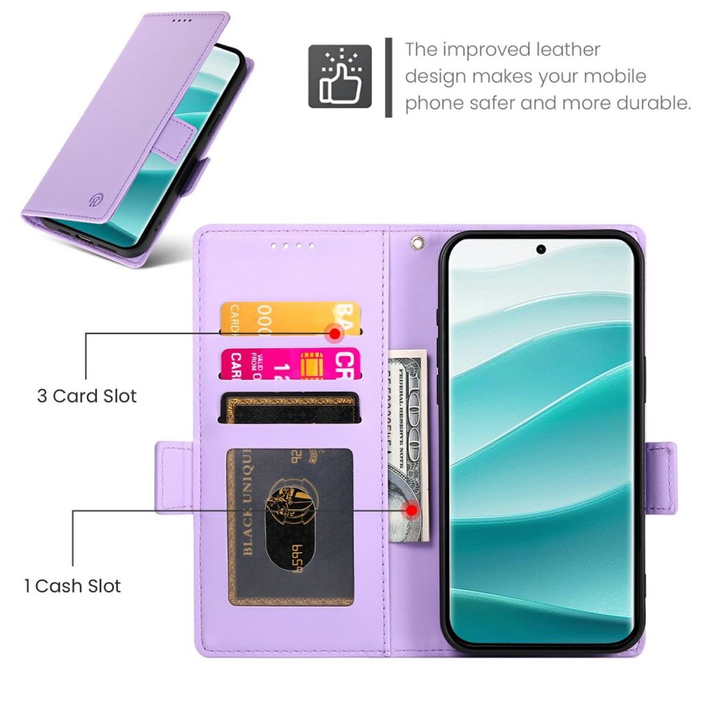Xiaomi Redmi Note 15 ProPlus 5G Wallet cover - Purple