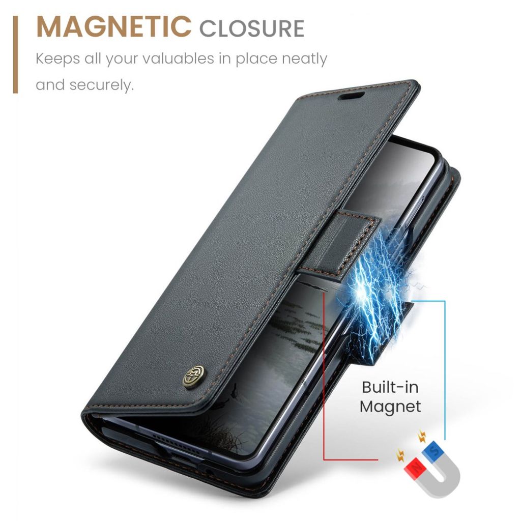 CASEME Samsung Galaxy Z Fold7 5G Fodral med RFID-blockerande - Svart