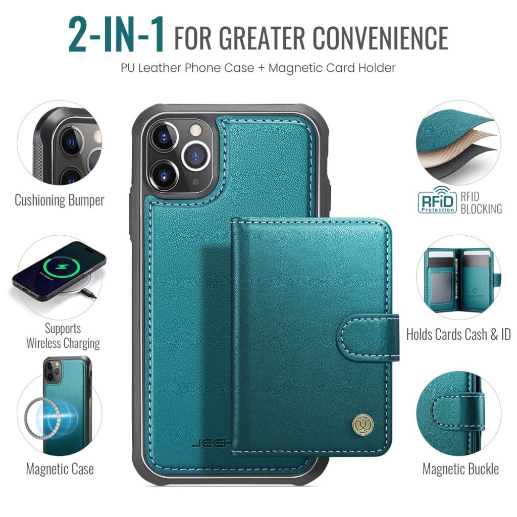 JEEHOOD iPhone 11 Pro Cover med MagSafe - Grøn