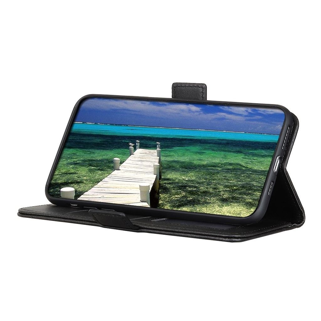 Samsung Galaxy A27 5G Lompakkokotelo PU-nahka Jalusta - Musta