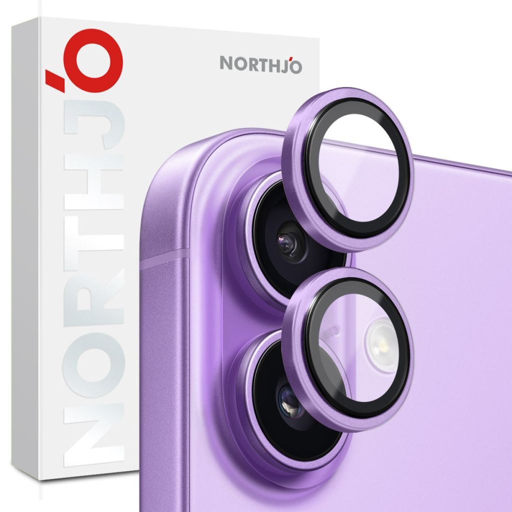NORTHJO iPhone 17 Lens protector 9H - Purple