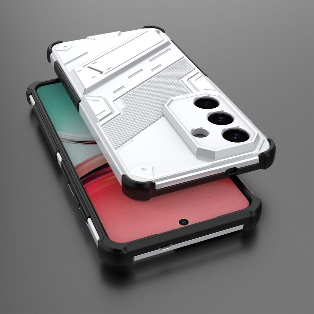 Samsung Galaxy S26 / S26 Pro Telefonskal med Stativ - Vit