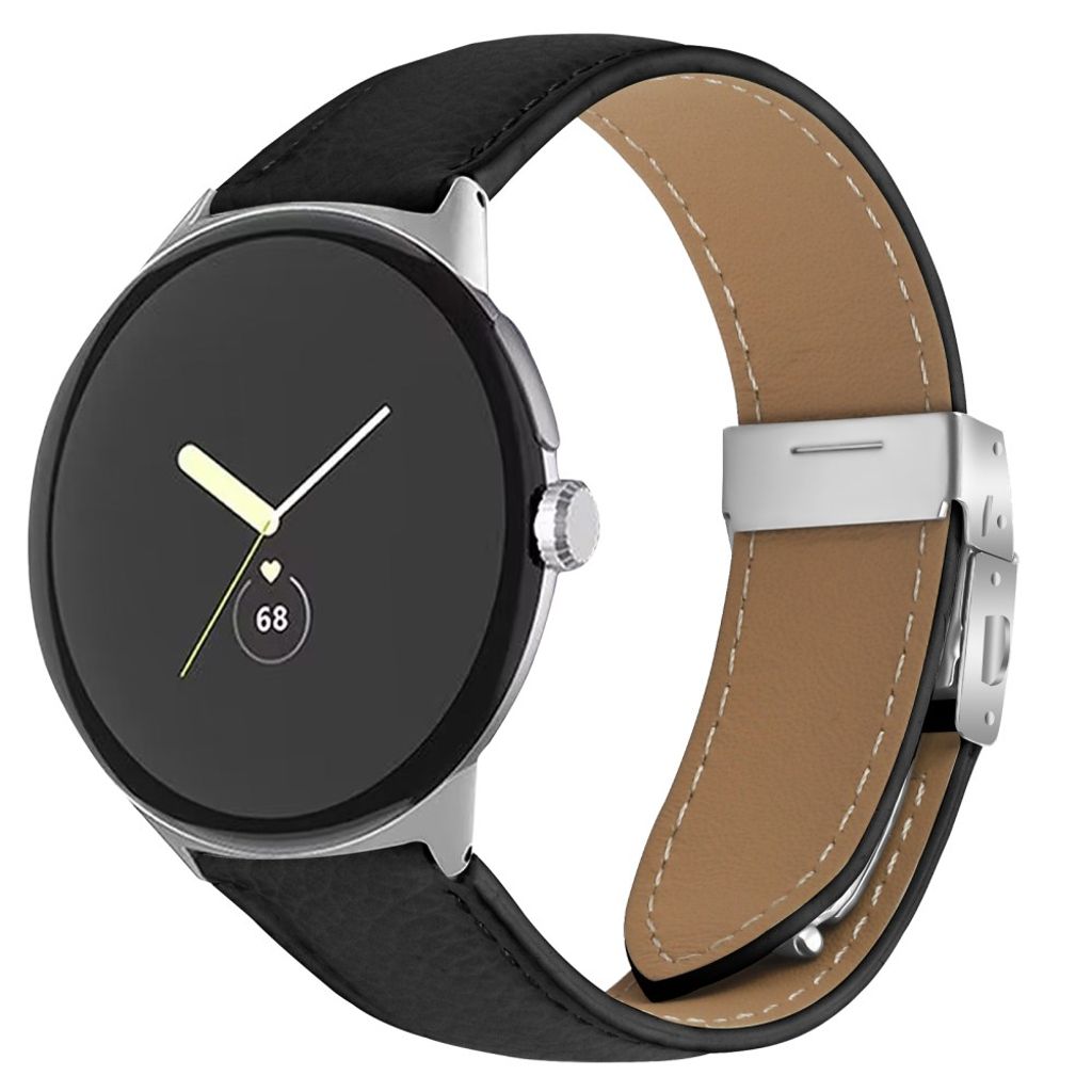 Google Pixel Watch 4 41 mm jne. kellonranneke nahkaa - musta