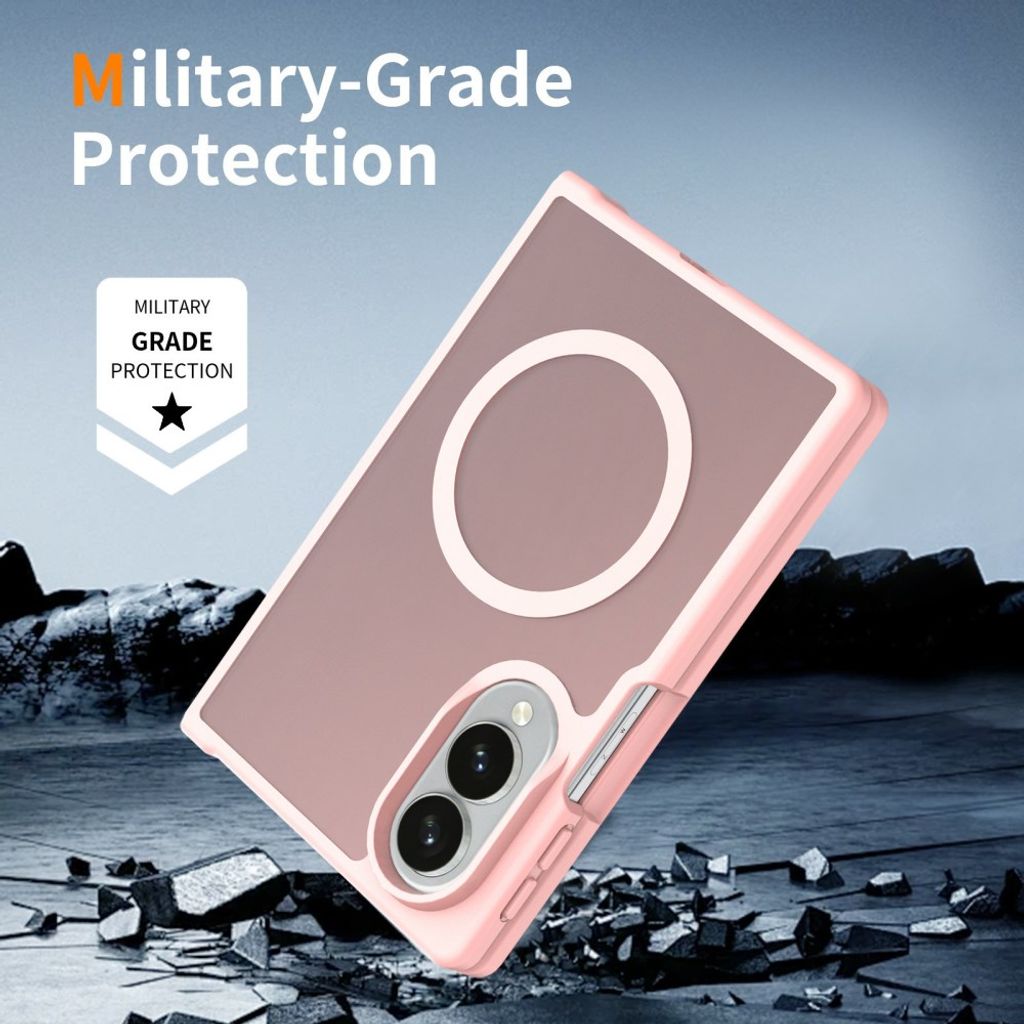 Samsung Galaxy Z Fold8 MagSafe cover med akrylbagside - Lyserød