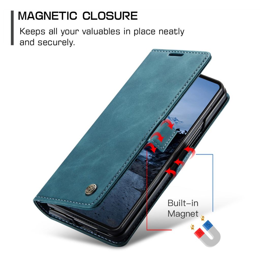 CASEME Samsung Galaxy Z Fold7 5G Plånboksfodral - Blå
