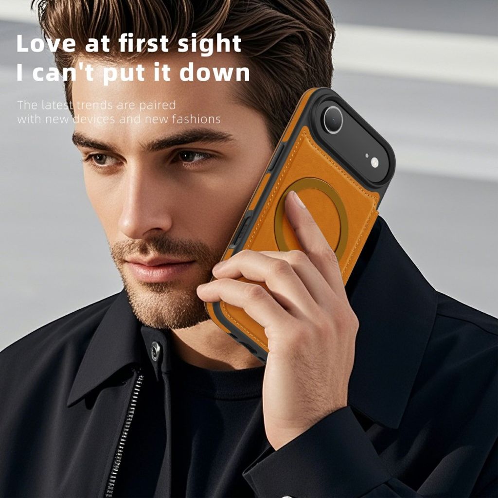 iPhone 17 Air MagSafe Cover with Card Slots - Brown