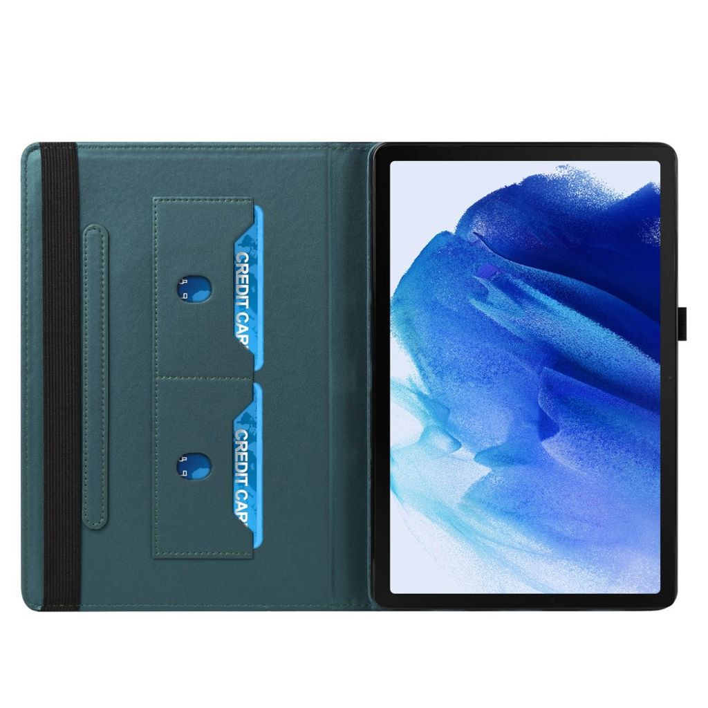 Samsung Galaxy Tab S12 Plus Fodral med Roterbart Stativ - Grön