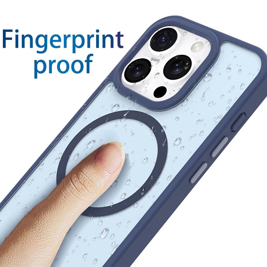 iPhone 15 Pro Kuori MagSafe-yhteensopiva – Sininen