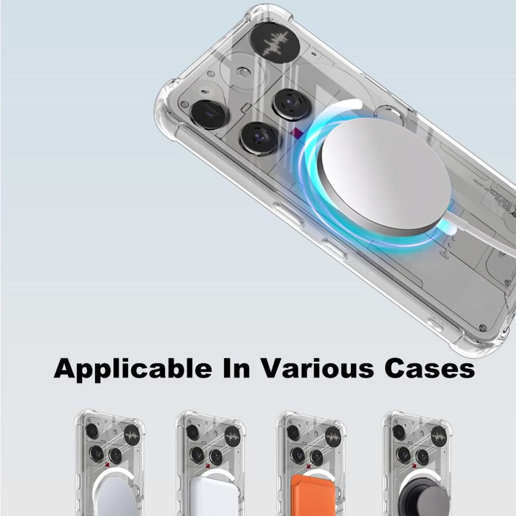 IMAK Nothing Phone (3) 5G MagSafe kompatibel Cover Stødsikker - Gennemsigtig