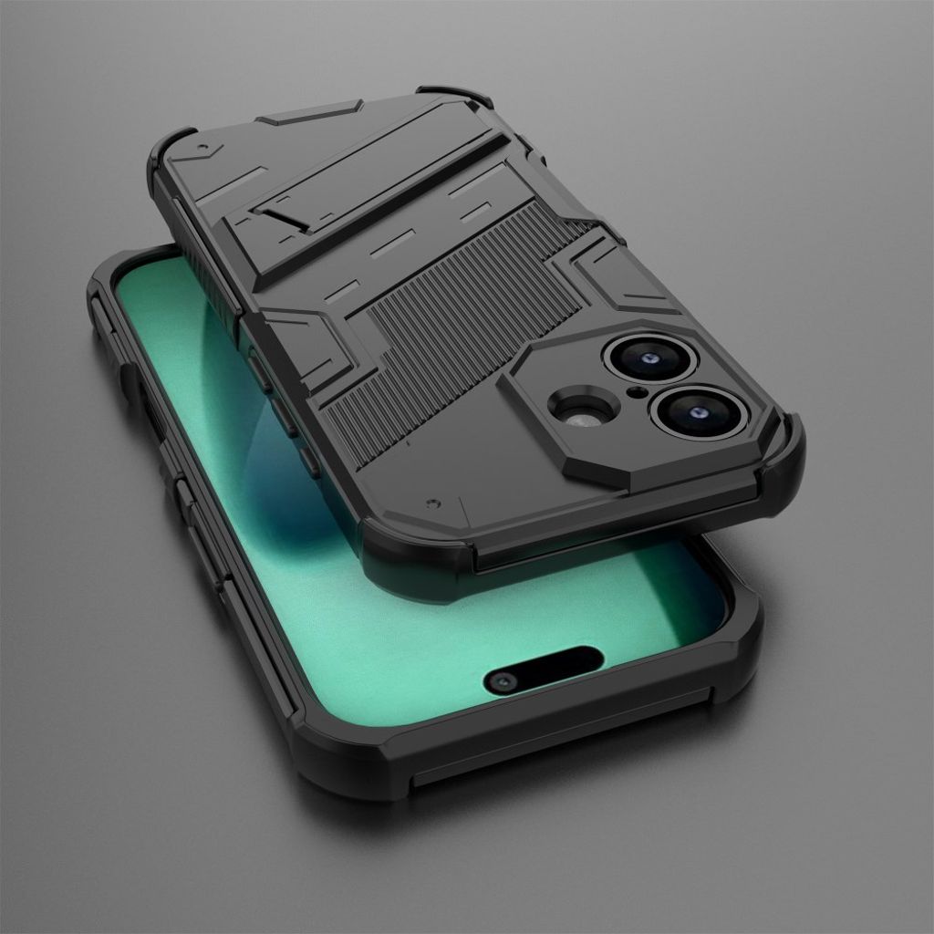 iPhone 17 Cover med Stativ - Sort